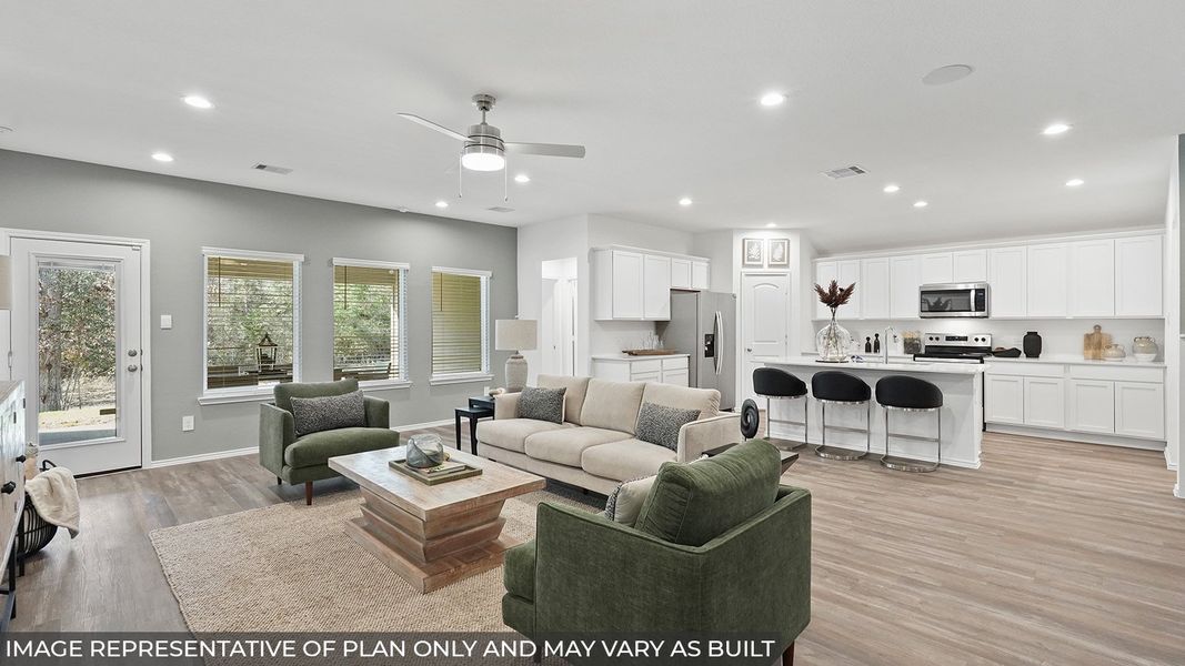 Furnished interior in a model home at East Williams Cove in Conroe (Image 5). Furnished interior in a model home at East Williams Cove in Conroe (Image 5).