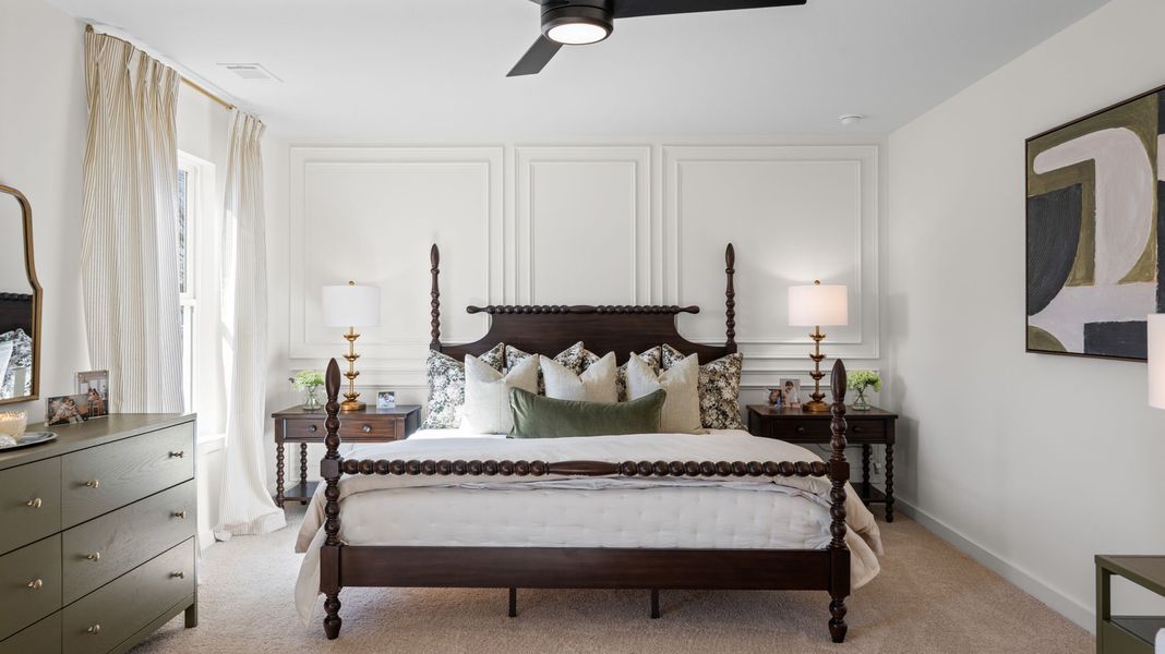 Furnished interior in a model home at Hawks Landing in Apison (Image 38).