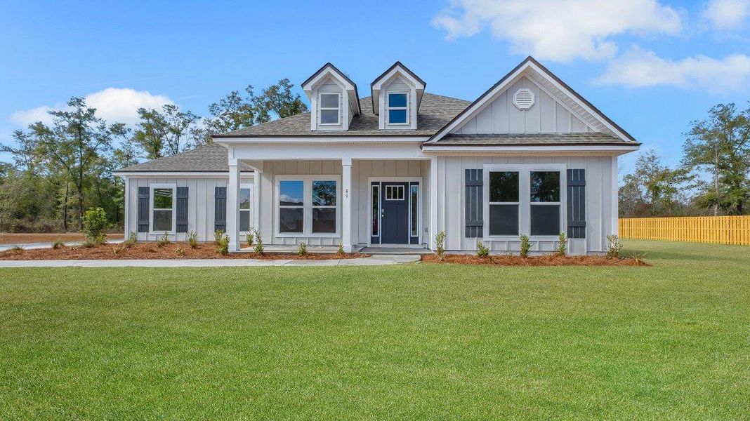 Front exterior of a home in the Greystone community, located in Crawfordville, FL (Image 12).