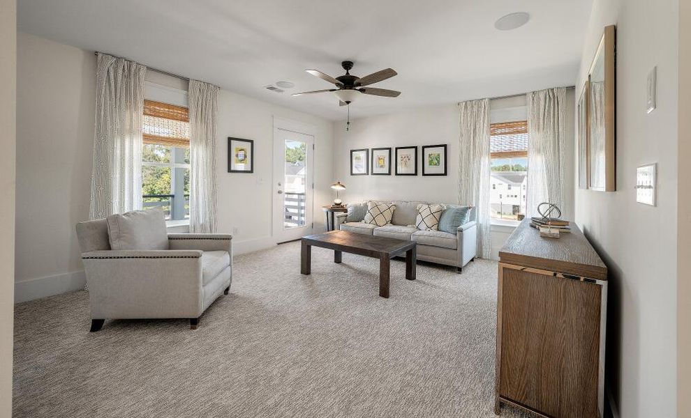 Furnished interior in a model home at Landings at Sweetwater in Charleston (Image 25). Furnished interior in a model home at Landings at Sweetwater in Charleston (Image 25).