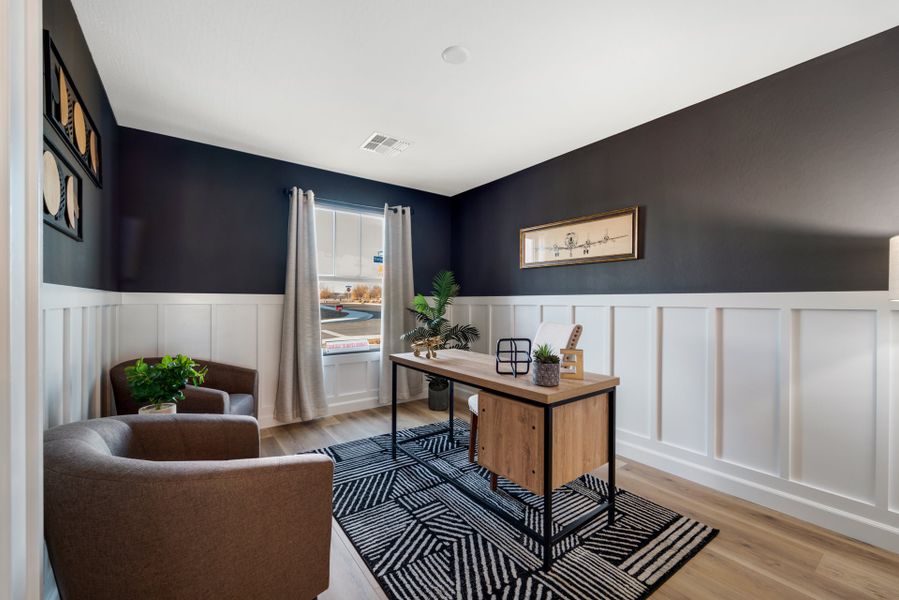 Furnished interior in a model home at Perkinsville in Chino Valley (Image 9). Furnished interior in a model home at Perkinsville in Chino Valley (Image 9).