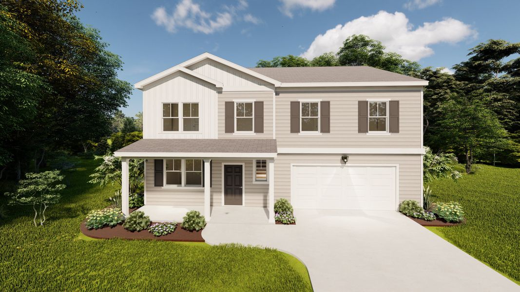 Front exterior of a home in the Declaration Homes community, located in Grovetown, GA (Image 2).