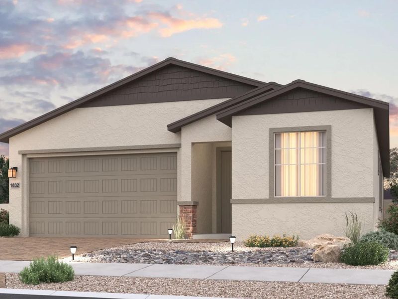 Front exterior of a home in the North Ridge at Pronghorn Ranch community, located in Prescott Valley, AZ (Image 3). Front exterior of a home in the North Ridge at Pronghorn Ranch community, located in Prescott Valley, AZ (Image 3).