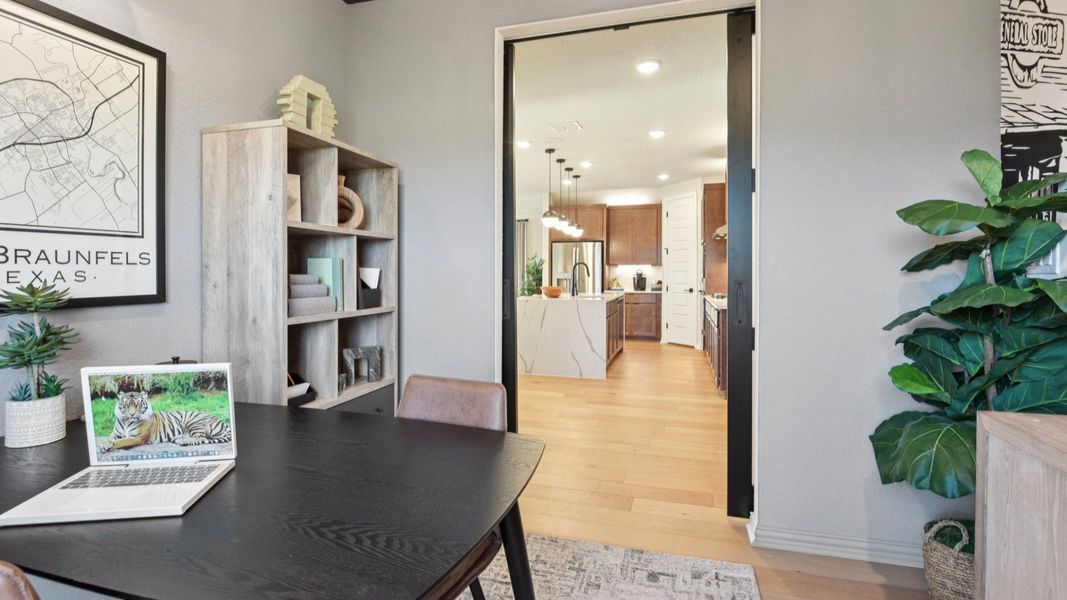 Furnished interior in a model home at Sunflower Ridge in New Braunfels (Image 19).