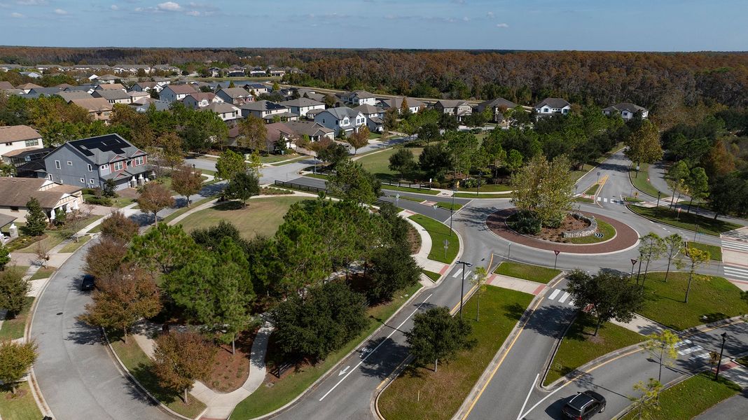 Aerial view of the Soleta at Starkey Ranch – Executive Series community in Odessa, FL, showing layout and nearby surroundings (Image 3). Aerial view of the Soleta at Starkey Ranch – Executive Series community in Odessa, FL, showing layout and nearby surroundings (Image 3).