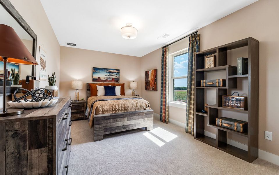 Furnished interior in a model home at Westridge in McKinney (Image 25).