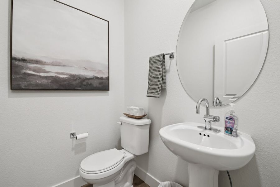 Furnished interior in a model home at Timnath Ranch Townhomes in Timnath (Image 34).