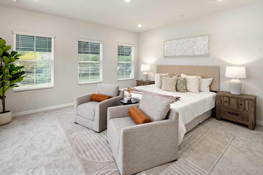 Furnished interior in a model home at Baldwin Crossing 22' in Orlando (Image 4).