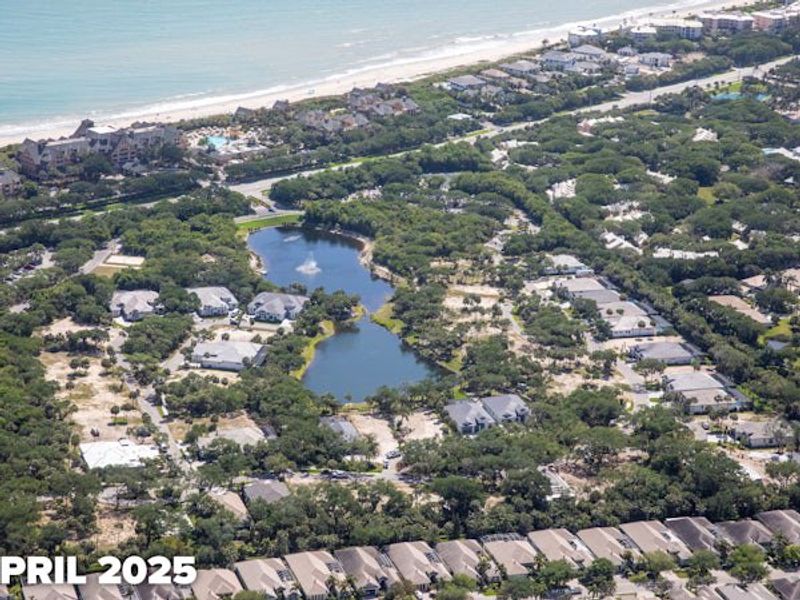 Aerial view of the Seaglass community in Vero Beach, FL, showing layout and nearby surroundings (Image 19).