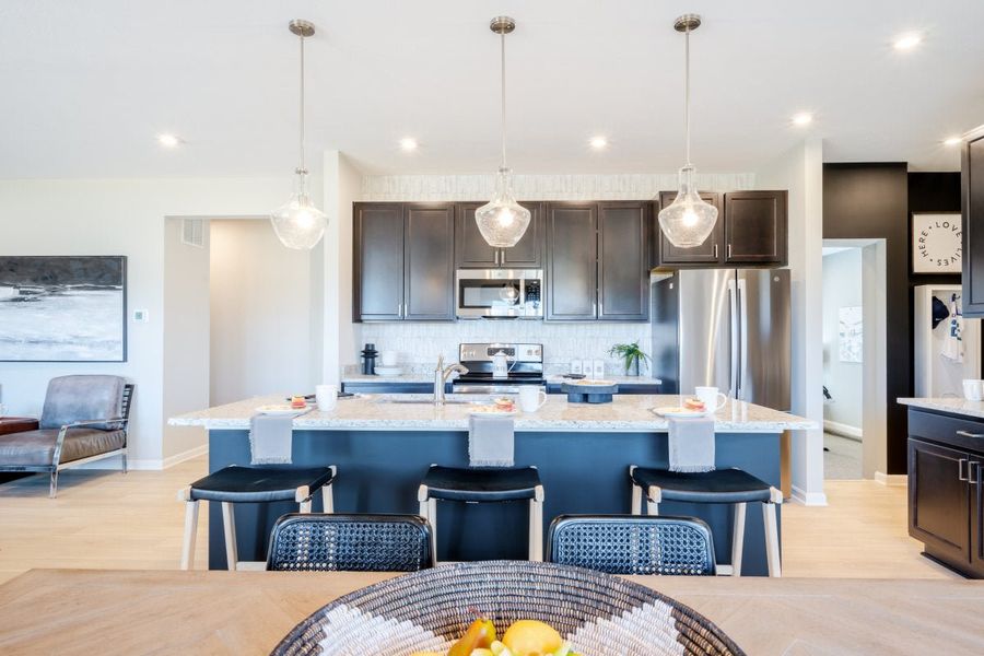 Furnished interior in a model home at Three Rivers in Rome (Image 26).