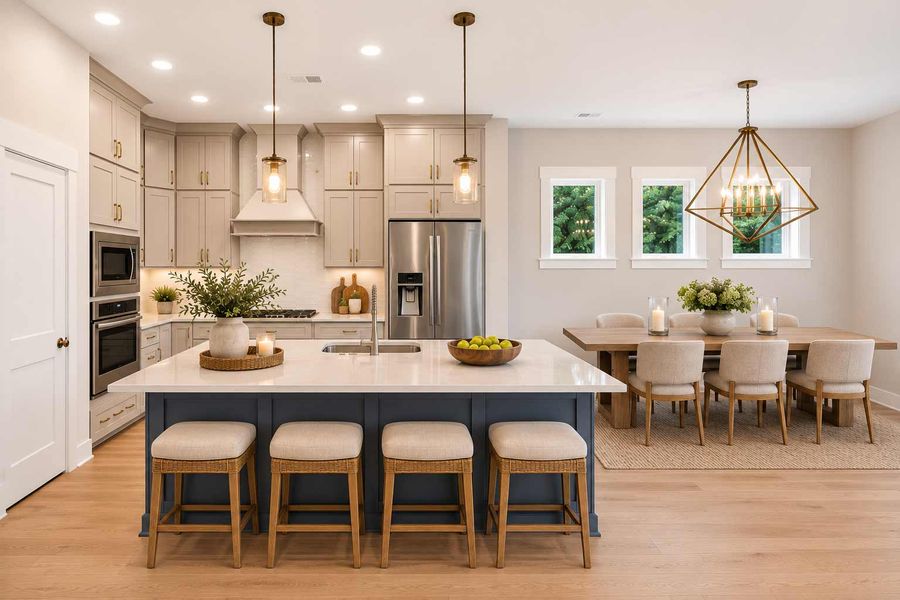 Furnished interior in a model home at Point Hope – Park Collection in Charleston (Image 7).