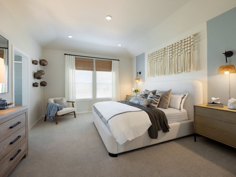 Furnished interior in a model home at Parkway Commons - City Series in Missouri City (Image 20).