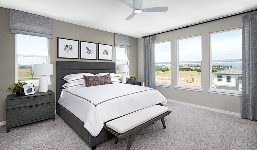 Furnished interior in a model home at Sorrel Ranch in Aurora (Image 13). Furnished interior in a model home at Sorrel Ranch in Aurora (Image 13).