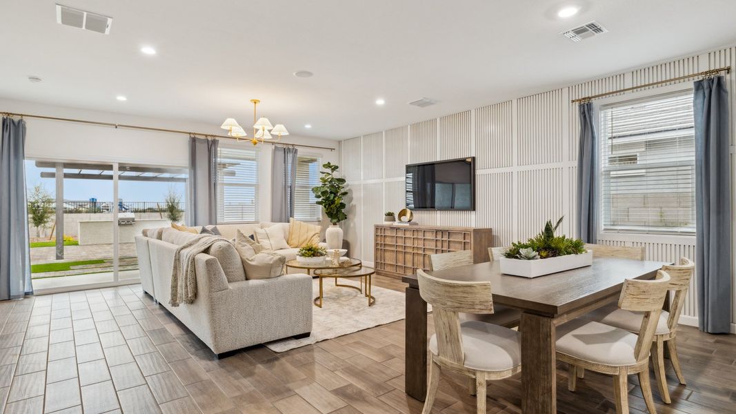 Furnished interior in a model home at Radiance at Superstition Vistas in Apache Junction (Image 58).