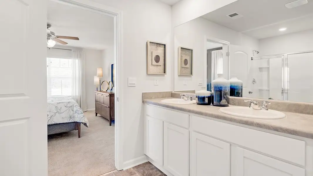 Furnished interior in a model home at Laurel Park Townhomes in Hephzibah (Image 13).