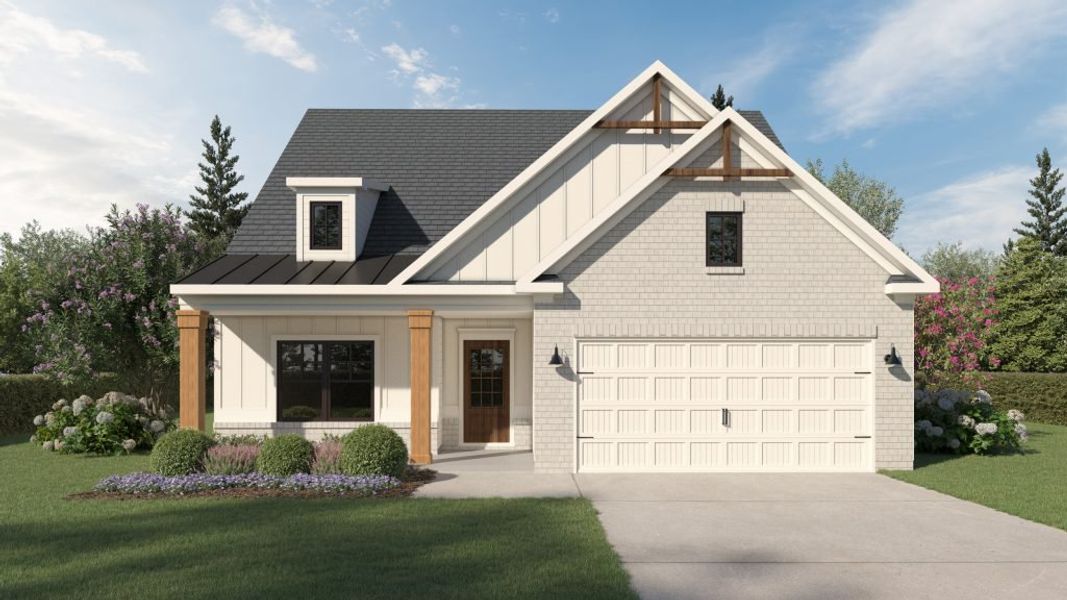 Front exterior of a home in the Pevensie Manor community, located in Powder Springs, GA (Image 12).