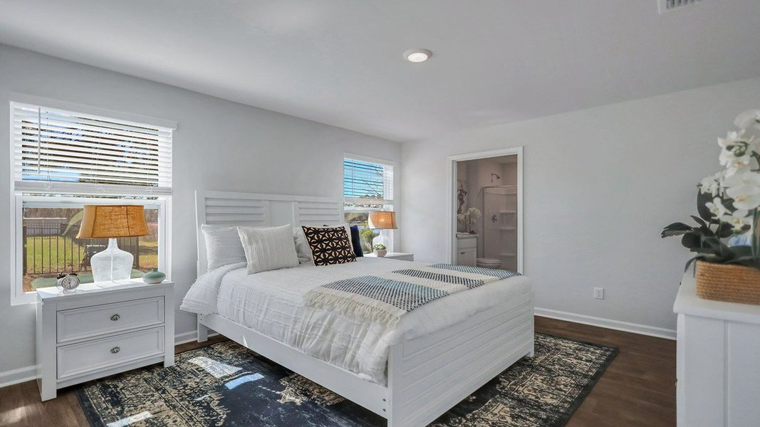 Furnished interior in a model home at Autumn's Wood in Brunswick (Image 27).