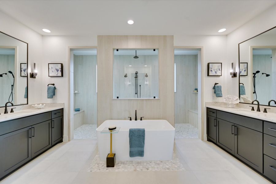 Furnished interior in a model home at Leander Estates in Leander (Image 45).