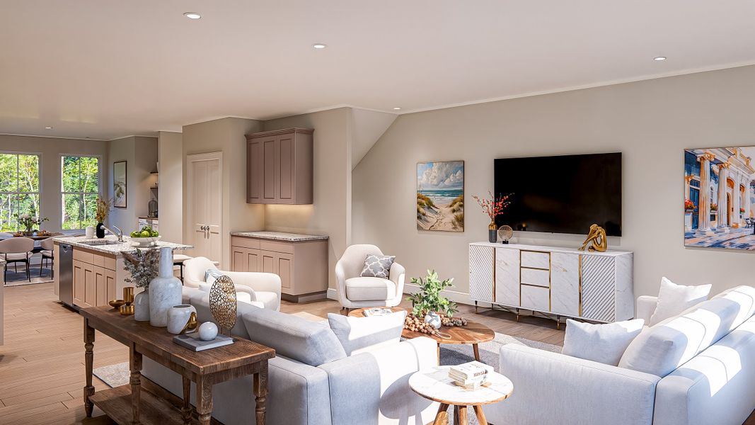 Sunflower | Great Room to Kitchen