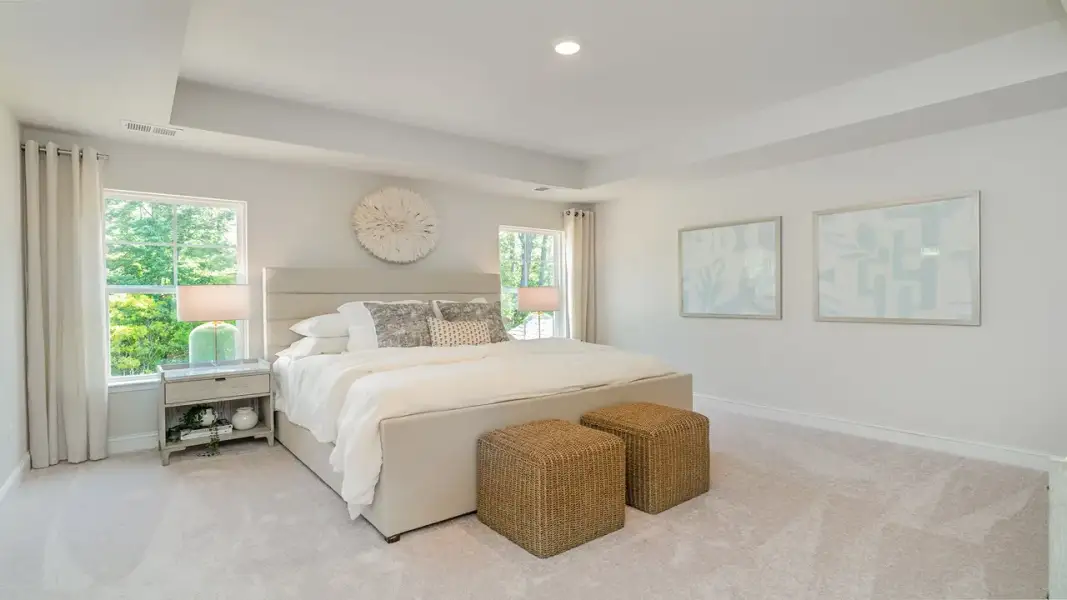 Furnished interior in a model home at Lorick Valley in Blythewood (Image 5).
