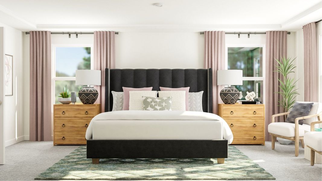 Furnished interior in a model home at Edge of Auburn: Designer Collection in Raleigh (Image 9). Furnished interior in a model home at Edge of Auburn: Designer Collection in Raleigh (Image 9).