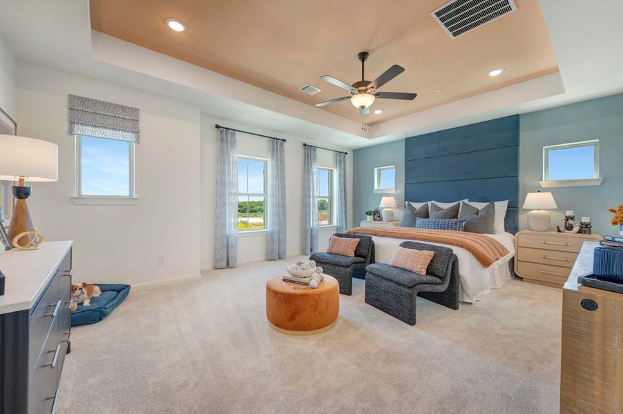 Furnished interior in a model home at Ridgeline Towns in McKinney (Image 9). Furnished interior in a model home at Ridgeline Towns in McKinney (Image 9).