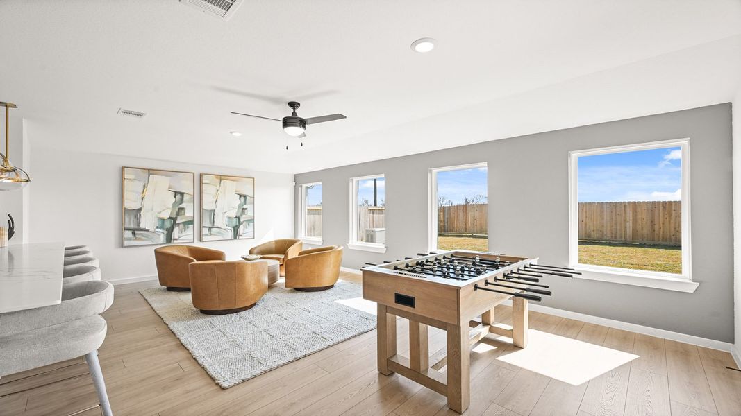 Furnished interior in a model home at Riverside Estates in Mont Belvieu (Image 19).