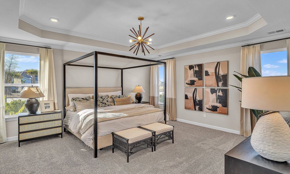 Furnished interior in a model home at Bridgewater - Shorehaven Village in Little River (Image 8).