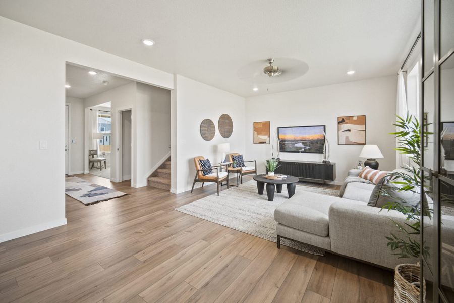 Furnished interior in a model home at The Glen in Colorado Springs (Image 6).