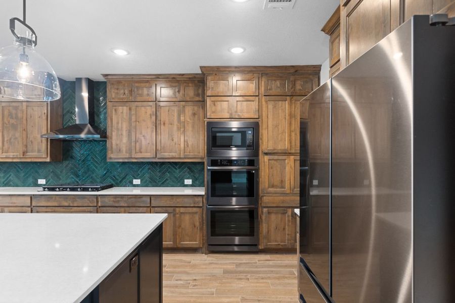 Furnished interior in a model home at Lola Creek Ranch in Boyd (Image 51).