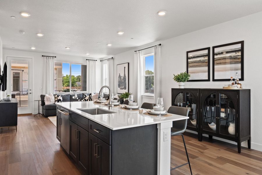 Furnished interior in a model home at Berkeley Villas in Denver (Image 23). Furnished interior in a model home at Berkeley Villas in Denver (Image 23).