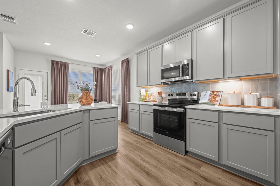 Furnished interior in a model home at Rancho San Gabriel in Georgetown (Image 14). Furnished interior in a model home at Rancho San Gabriel in Georgetown (Image 14).