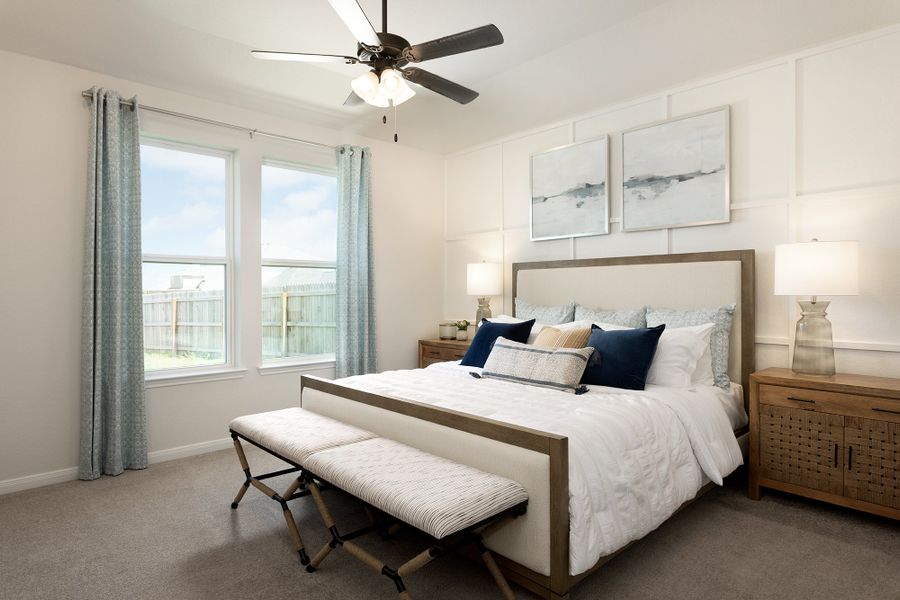 Furnished interior in a model home at Morgan Meadows in San Antonio (Image 6).