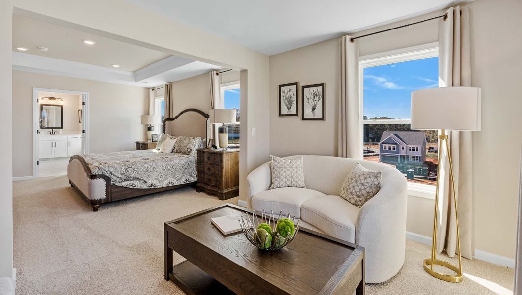 Furnished interior in a model home at Adams Glen in Greenville (Image 24).