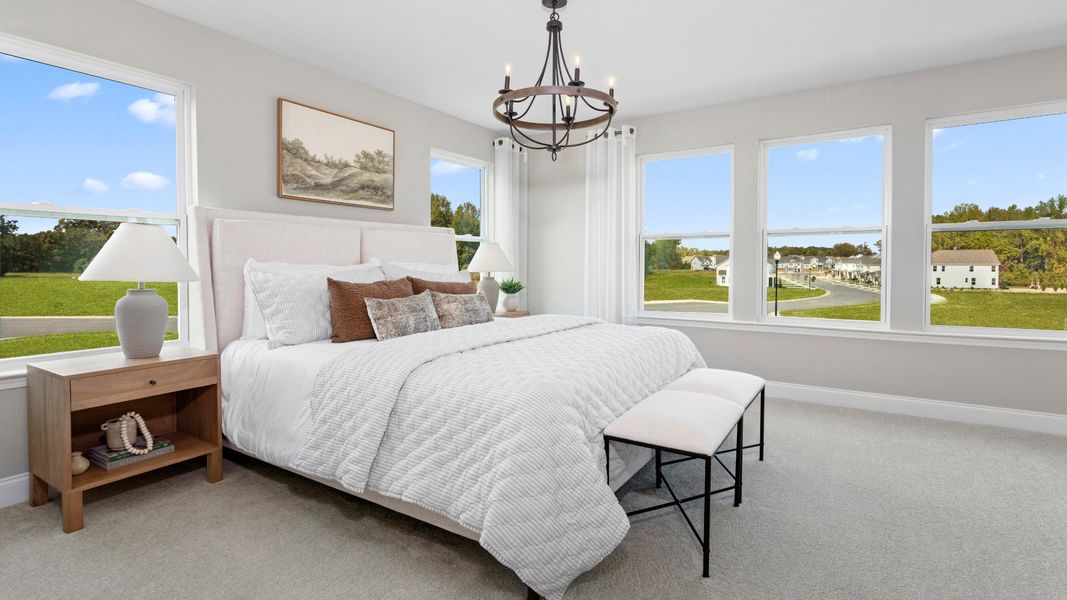 Furnished interior in a model home at Mason Grove in Franklinton (Image 6).