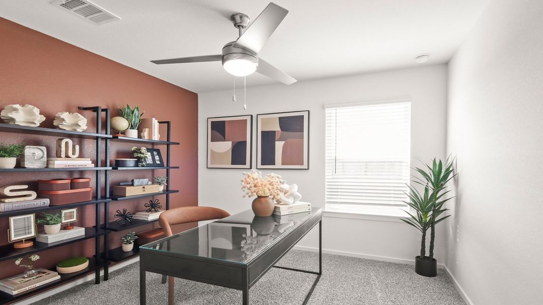 Furnished interior in a model home at Medina in Dayton (Image 28).