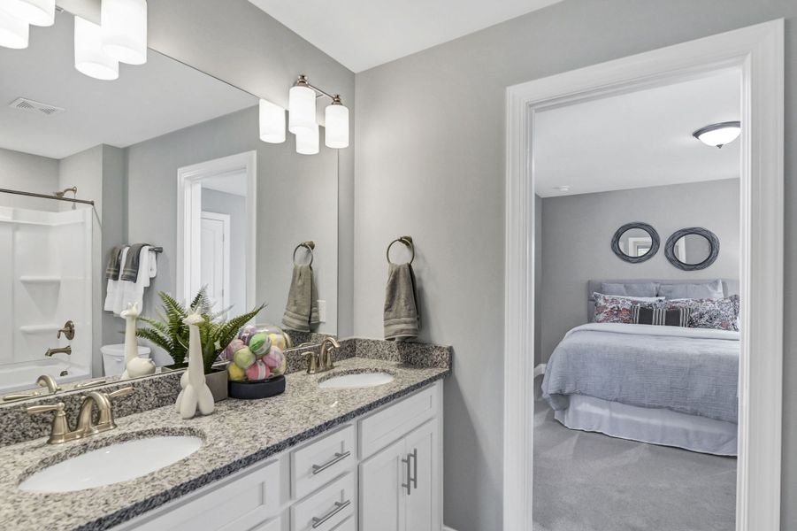 Furnished interior in a model home at Ashton Lakes in Lexington (Image 4).