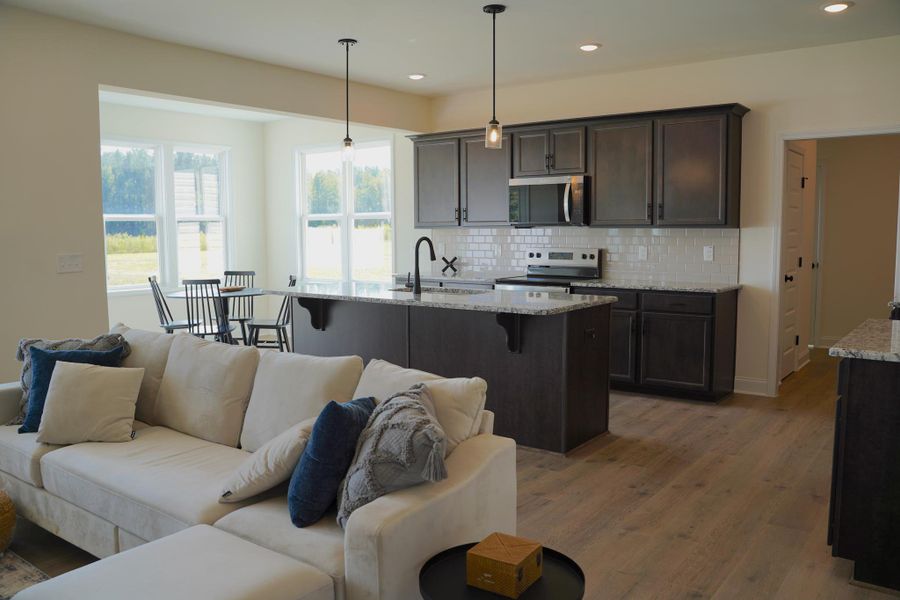 Furnished interior in a model home at Maggie Way in Wendell (Image 7). Furnished interior in a model home at Maggie Way in Wendell (Image 7).