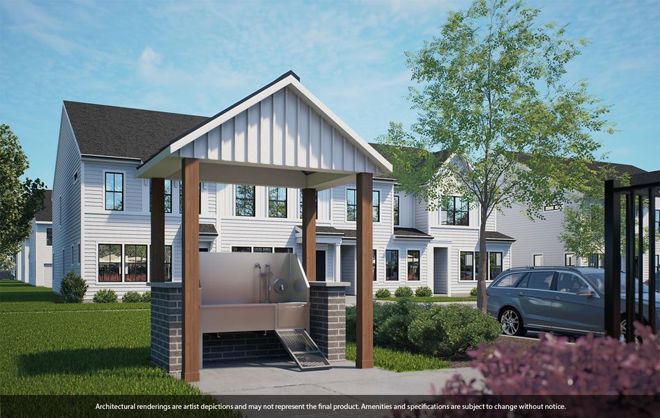 Front exterior of a home in the Nichols Landing community, located in Charlotte, NC (Image 21).