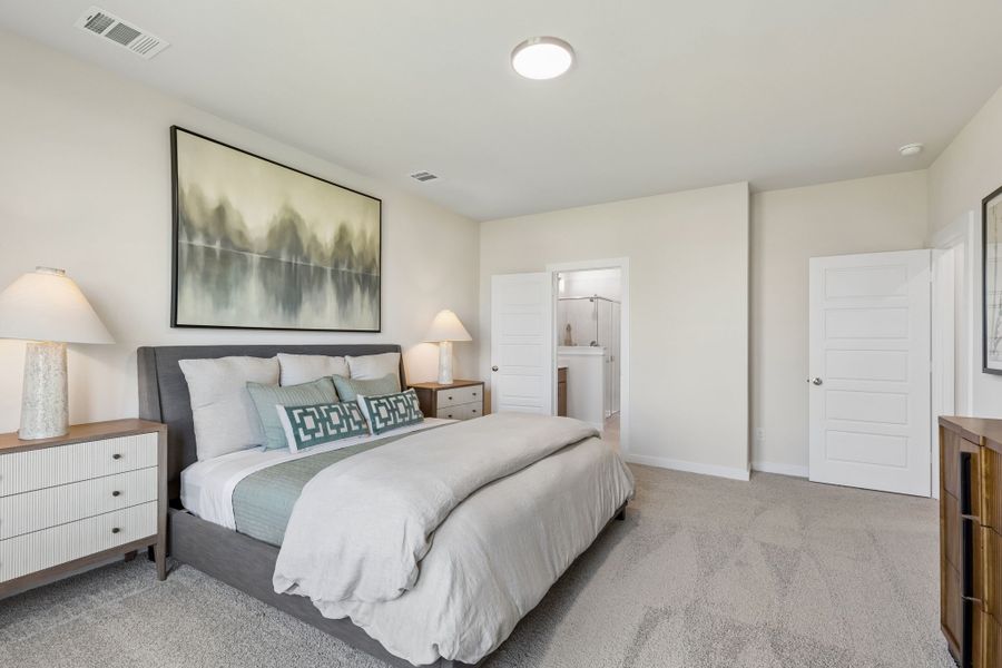 Furnished interior in a model home at Cibolo Hills West in Fort Worth (Image 31).