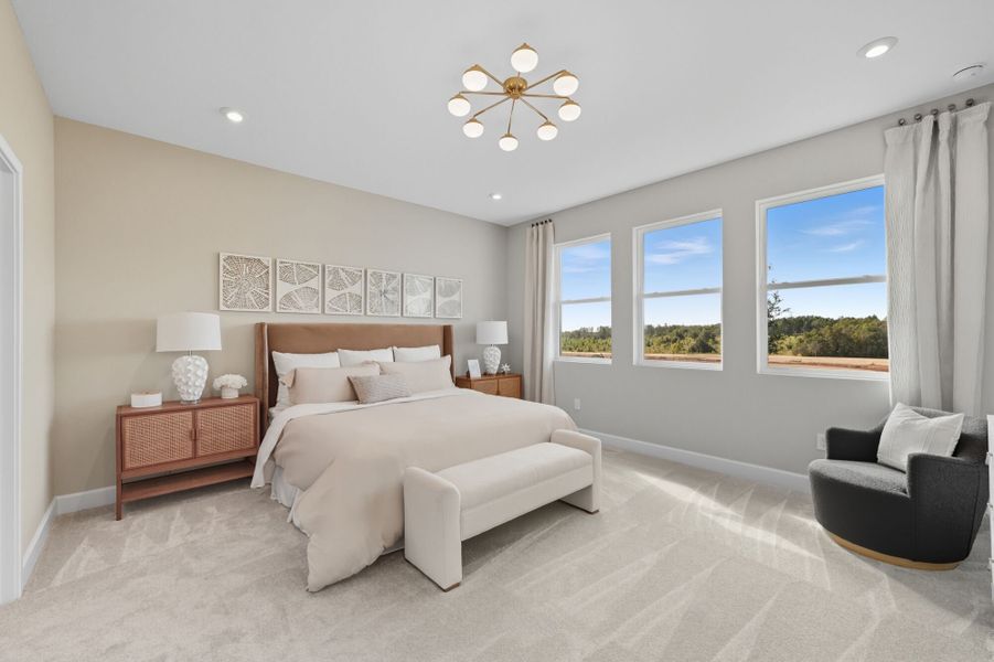 Furnished interior in a model home at Waterbrooke in Clermont (Image 7).
