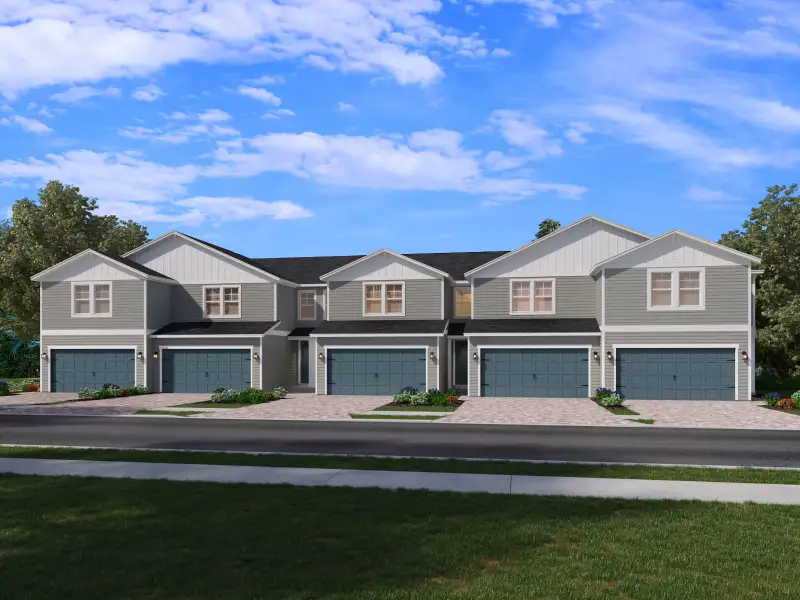 Front exterior of a home in the Parkside at Shearwater community, located in St. Augustine, FL (Image 3).