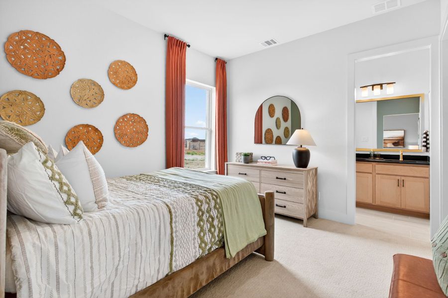 Furnished interior in a model home at Wildflower Ranch in Fort Worth (Image 36).