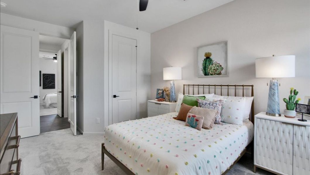 Furnished interior in a model home at Canterra Creek  60' in Iowa Colony (Image 28).