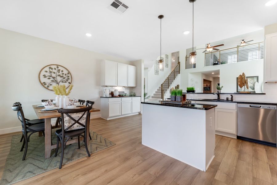 Furnished interior in a model home at Magnolia Springs in Montgomery (Image 25).