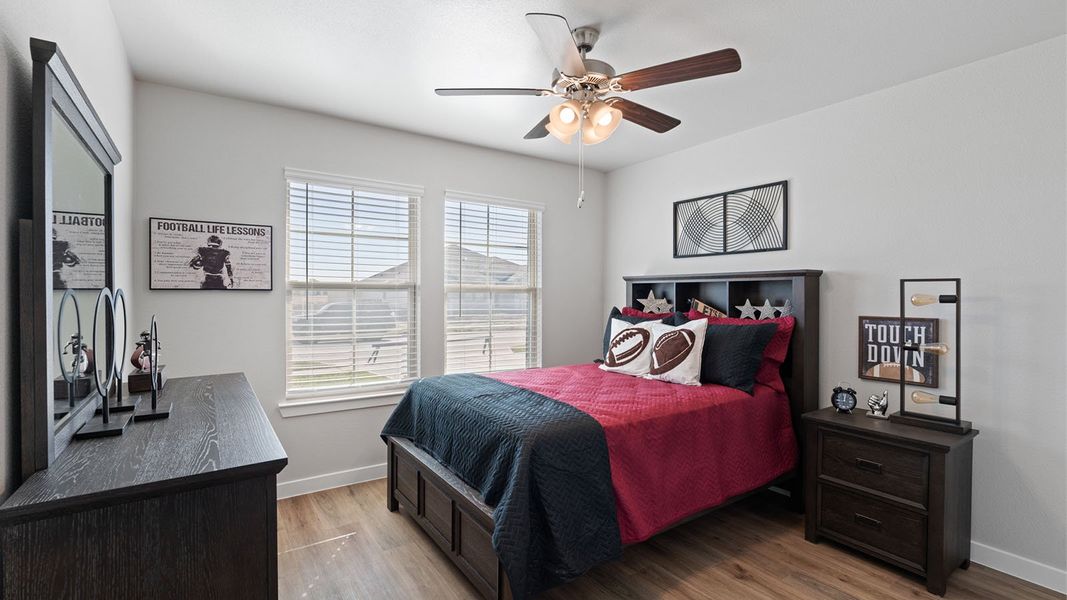 Furnished interior in a model home at King's Landing in Corpus Christi (Image 14).