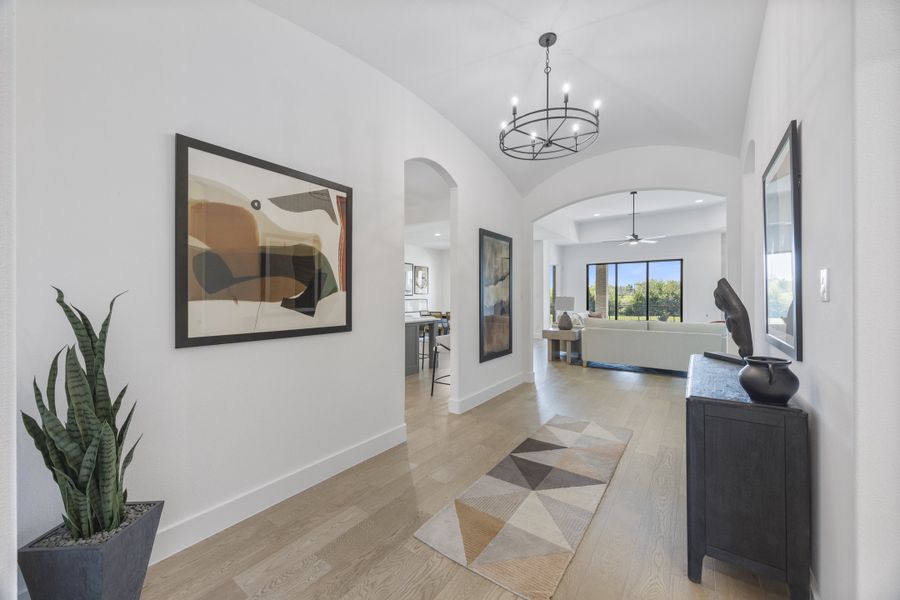 Furnished interior in a model home at Winding Creek in Rockwall (Image 5).