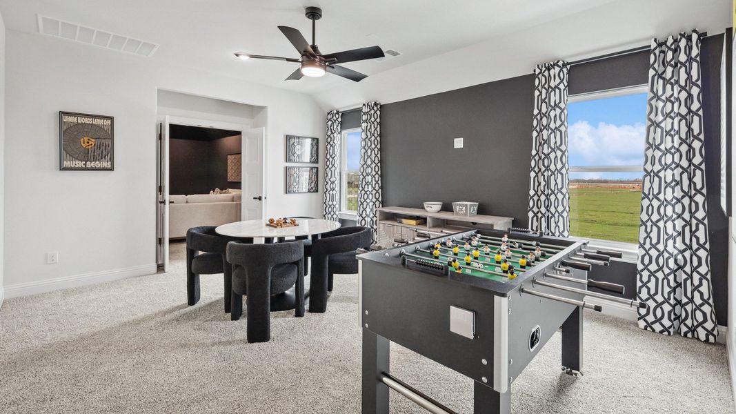 Furnished interior in a model home at Green Meadows Classic in Celina (Image 25).