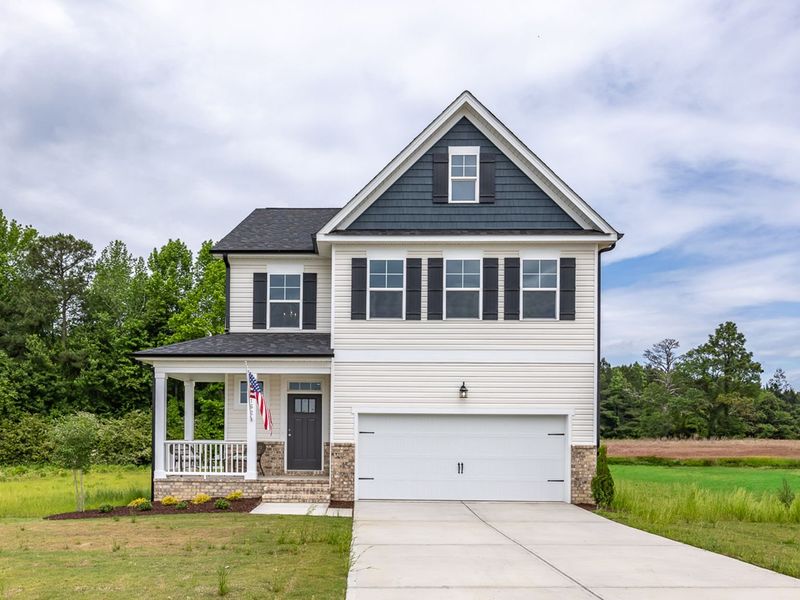 Front exterior of a home in the Wellers Knoll community, located in Lillington, NC (Image 12).