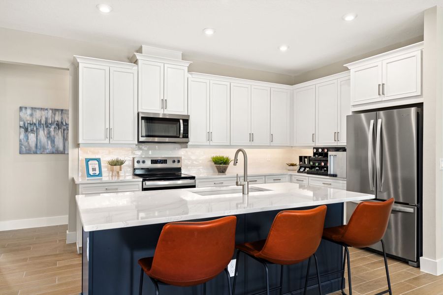 Furnished interior in a model home at Rainwood in Groveland (Image 16).